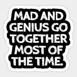 Mad Genius Sticker